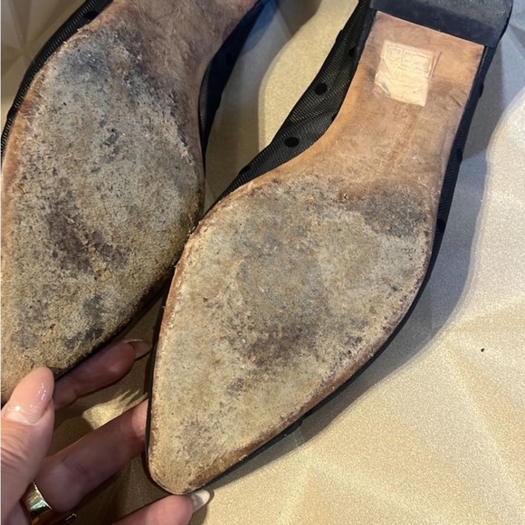 Made in Italy Giovanna Grazzini Elegant Black and Silver Women's Flats - Picture 5 of 6